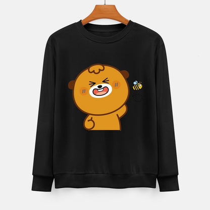  Front Patterned Long Sleeve TopSoftFeel Studio