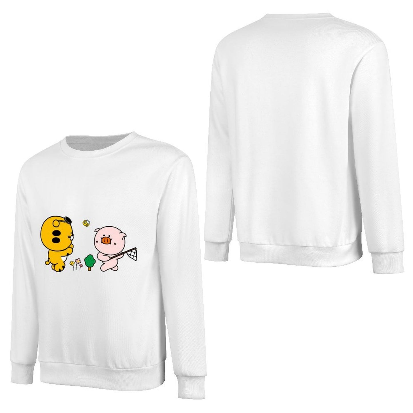 Front Patterned Long Sleeve TopClean EverydayFit