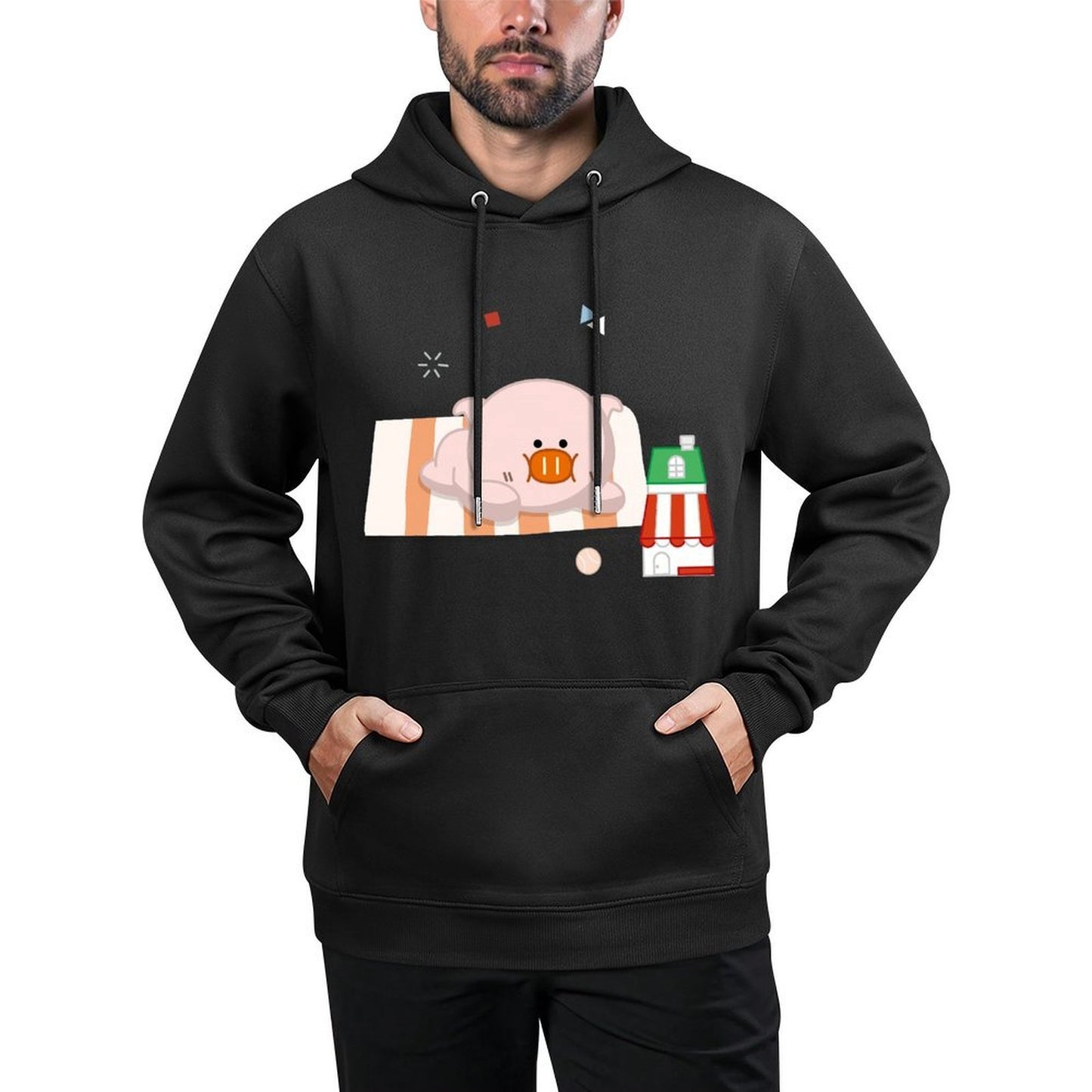 IPBR 250g Hooded Pocket Sweatshirt Front GraphicMen's Hooded  Sweatshirt4001530