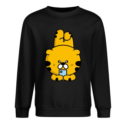 Front Patterned Long Sleeve TopStreetFit Standard