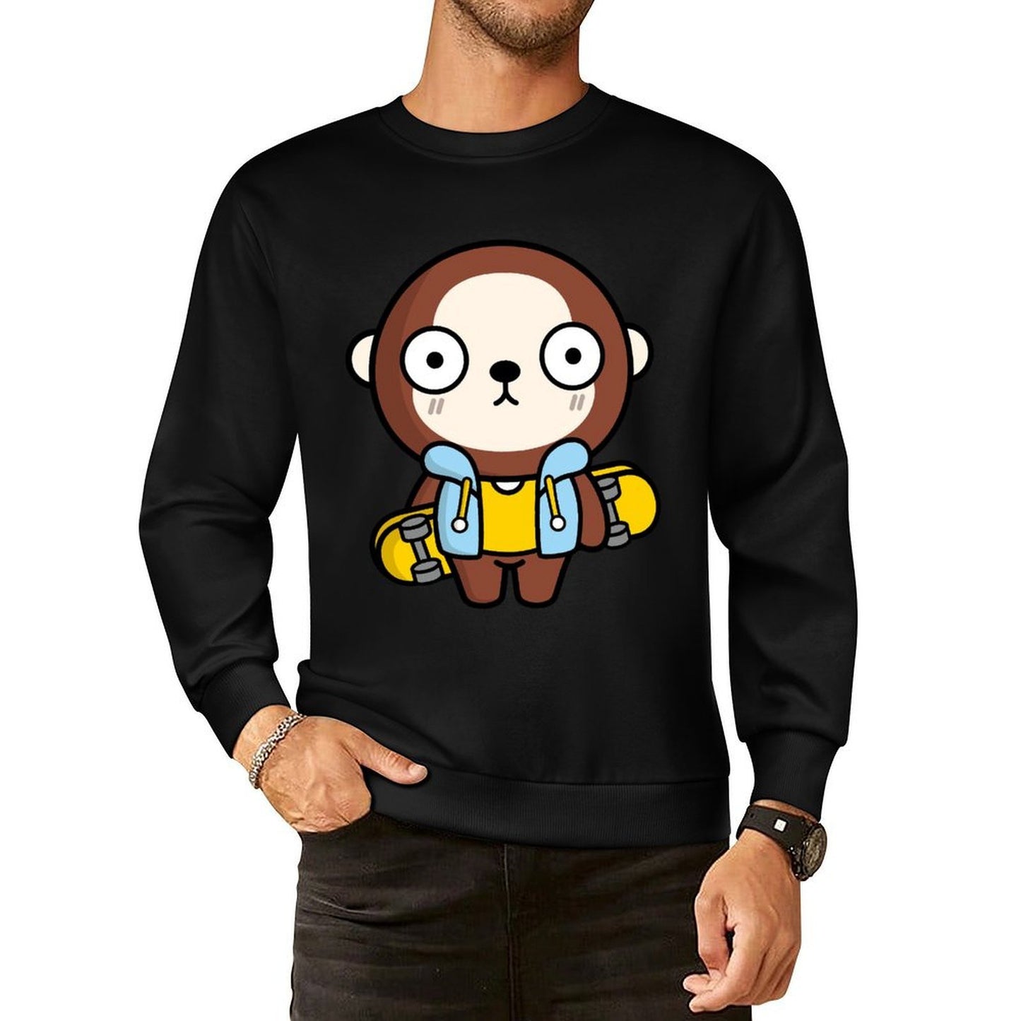 IPBR 250g Crew Neck Long Sleeve Sweatshirt Front GraphicCrew Neck Long Sleeve Sweatshirt4001175