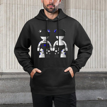 IPIB 250g Hooded Pocket Sweatshirt Front GraphicMen's Hooded  Sweatshirt6000094-4