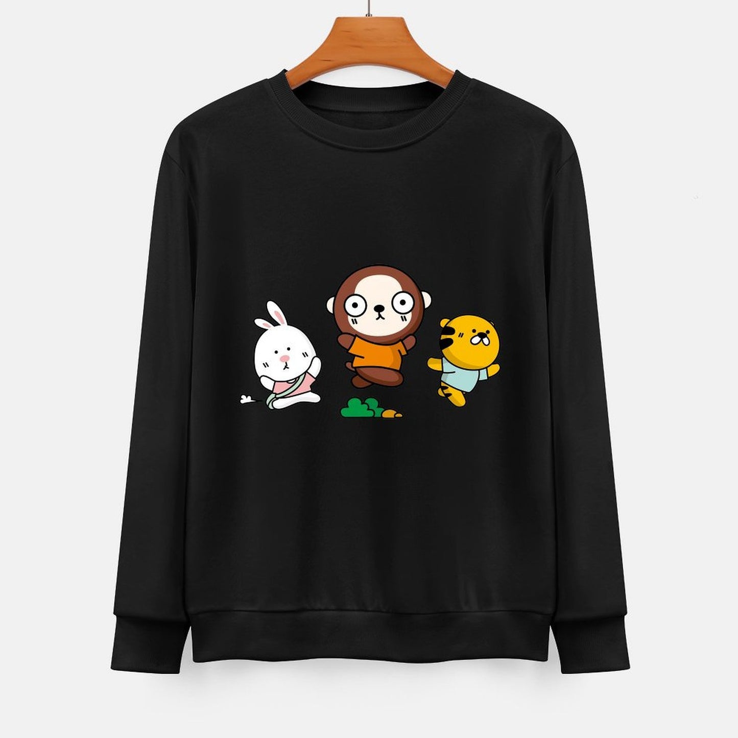 Front Patterned Long Sleeve TopEssential Softstyle