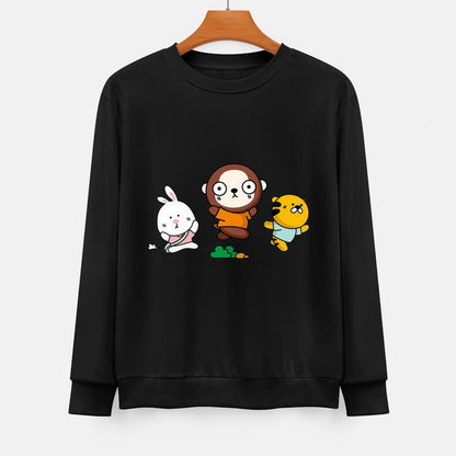 Front Patterned Long Sleeve TopEssential Softstyle