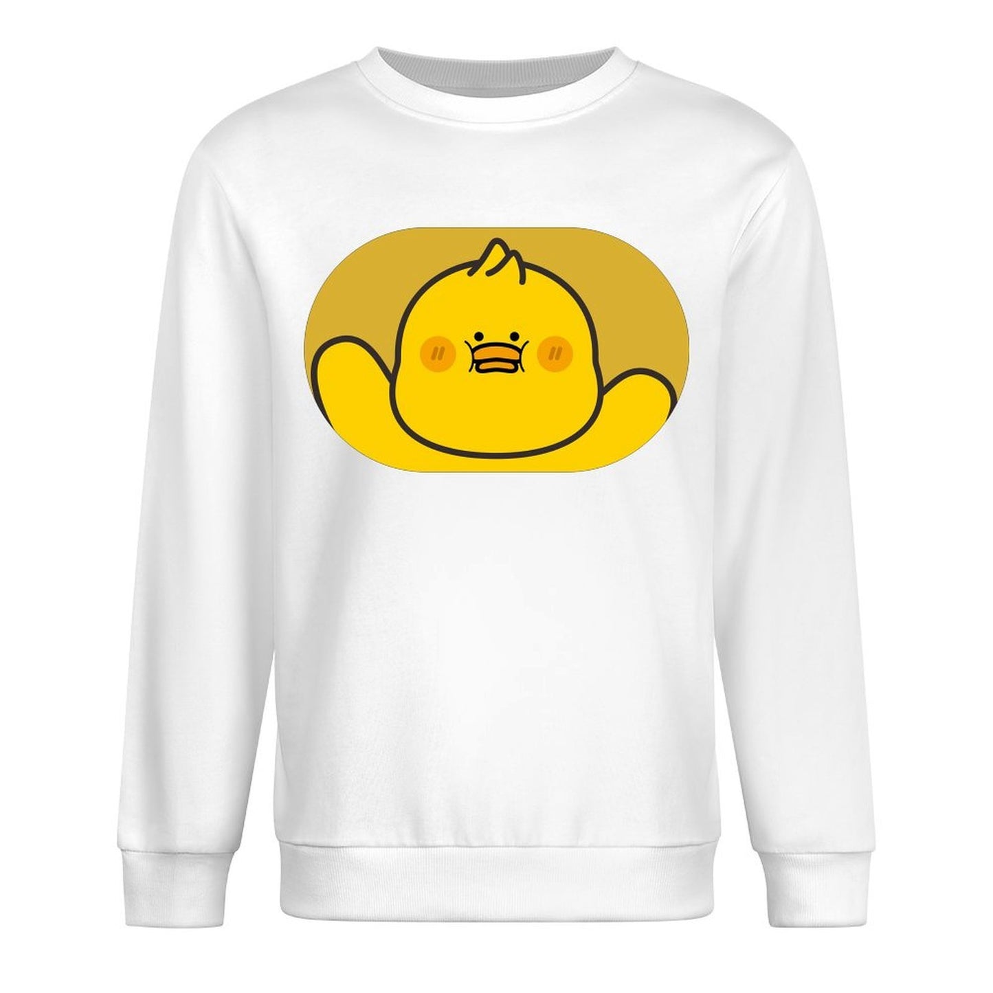 Front Patterned Long Sleeve TopStreet Easy-Care