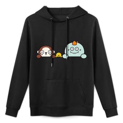 Fade-Resistant Plain Front Graphic Hoodies