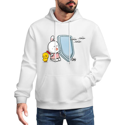 Seamless Soft-Touch Front Graphic Hoodies