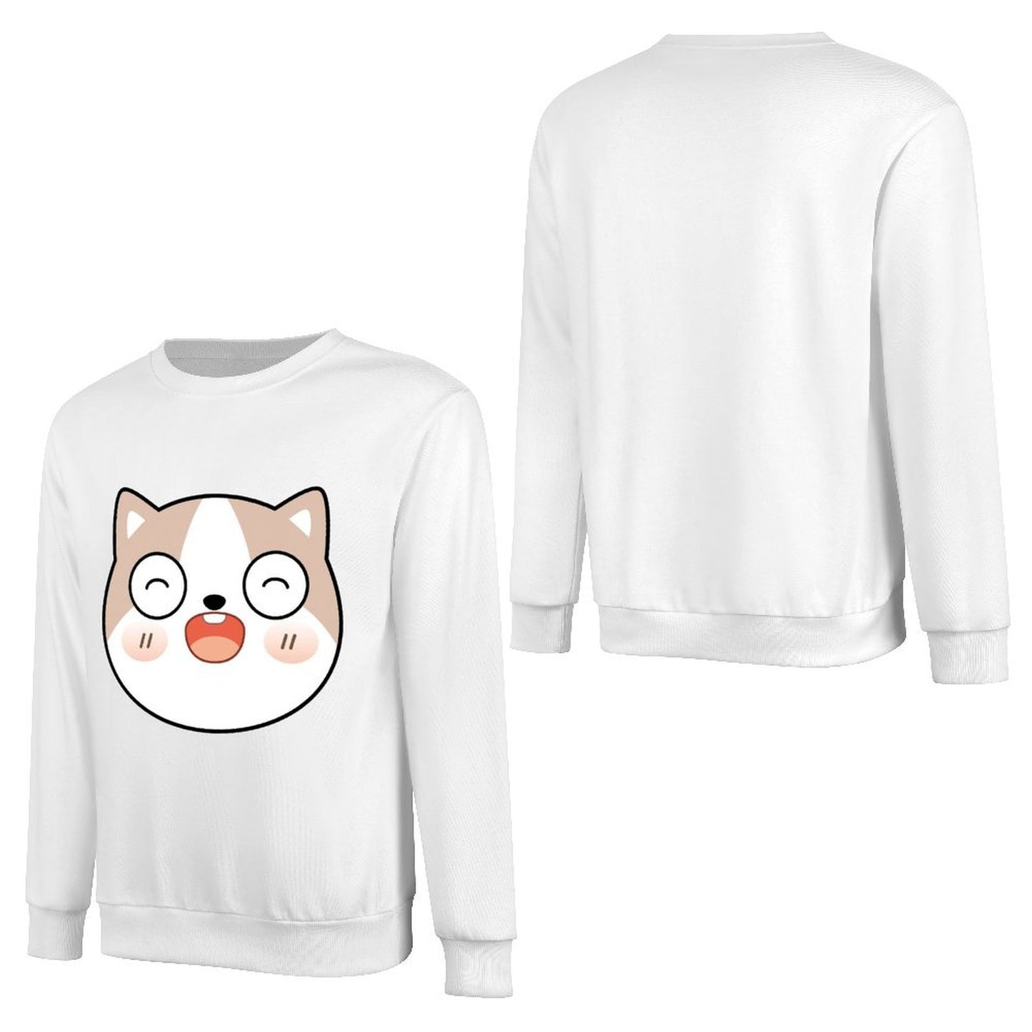 Front Patterned Long Sleeve TopEveryday Casual