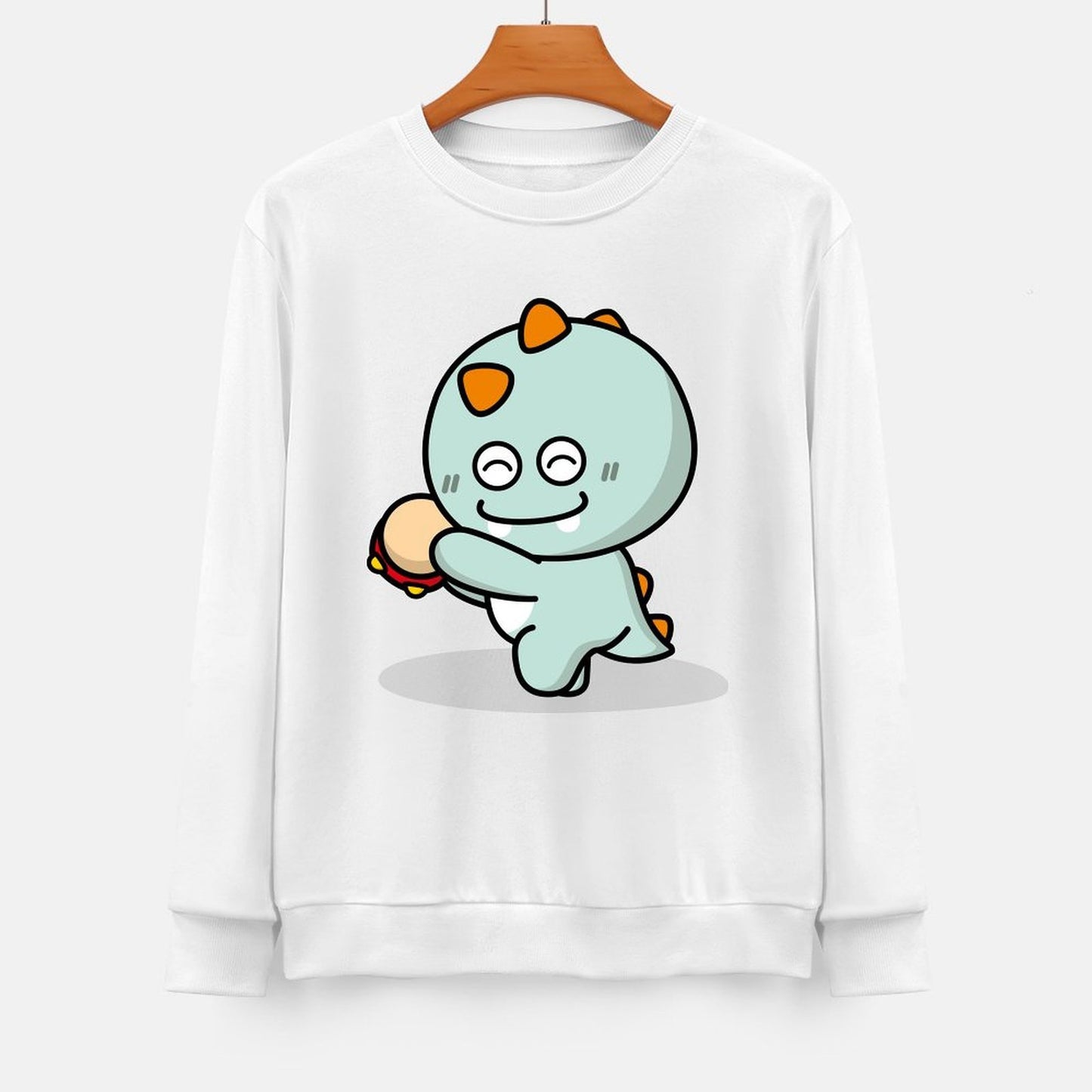 Front Patterned Long Sleeve TopRegularFit Clean Edges