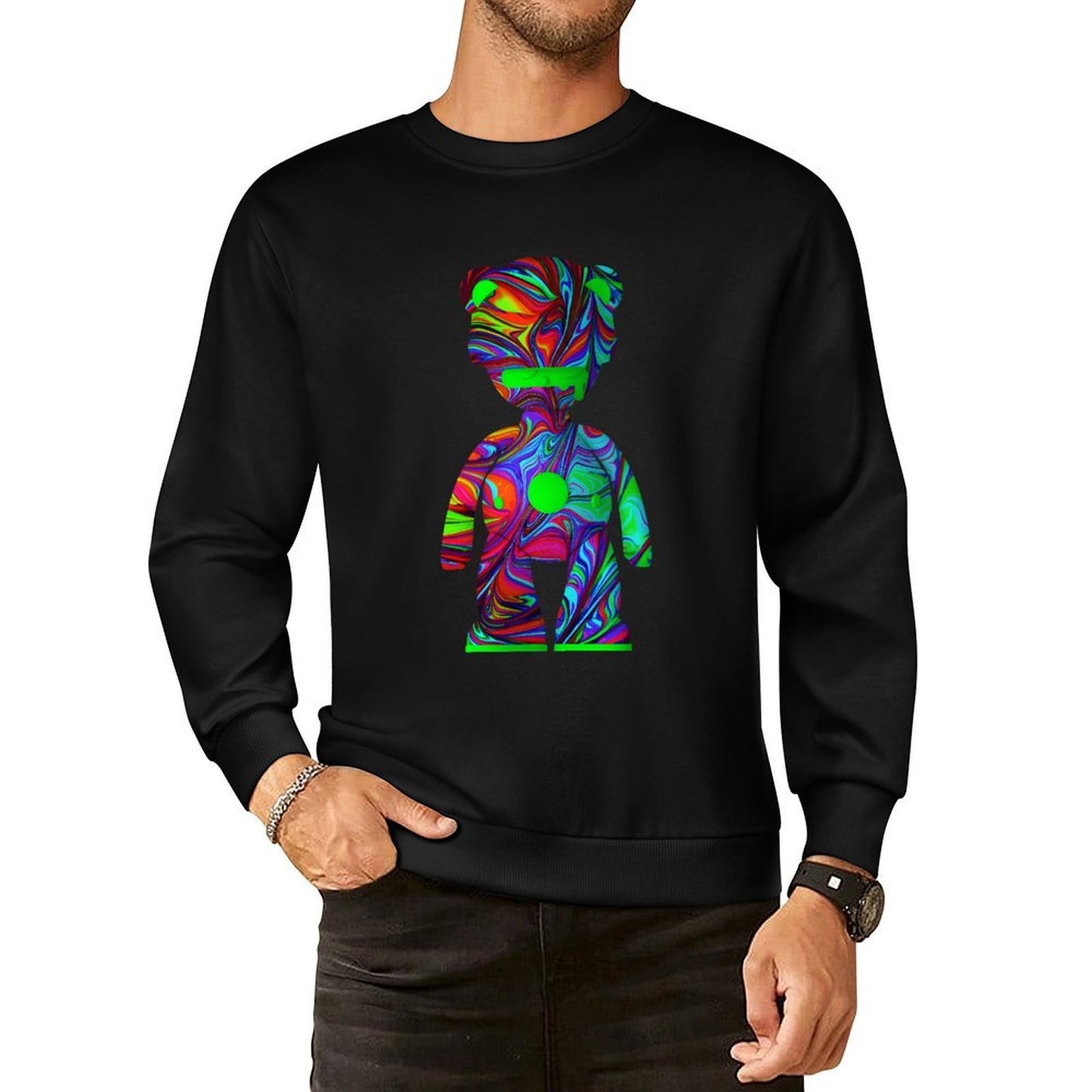 Long Sleeve With Front PatternRetro TrueStyle