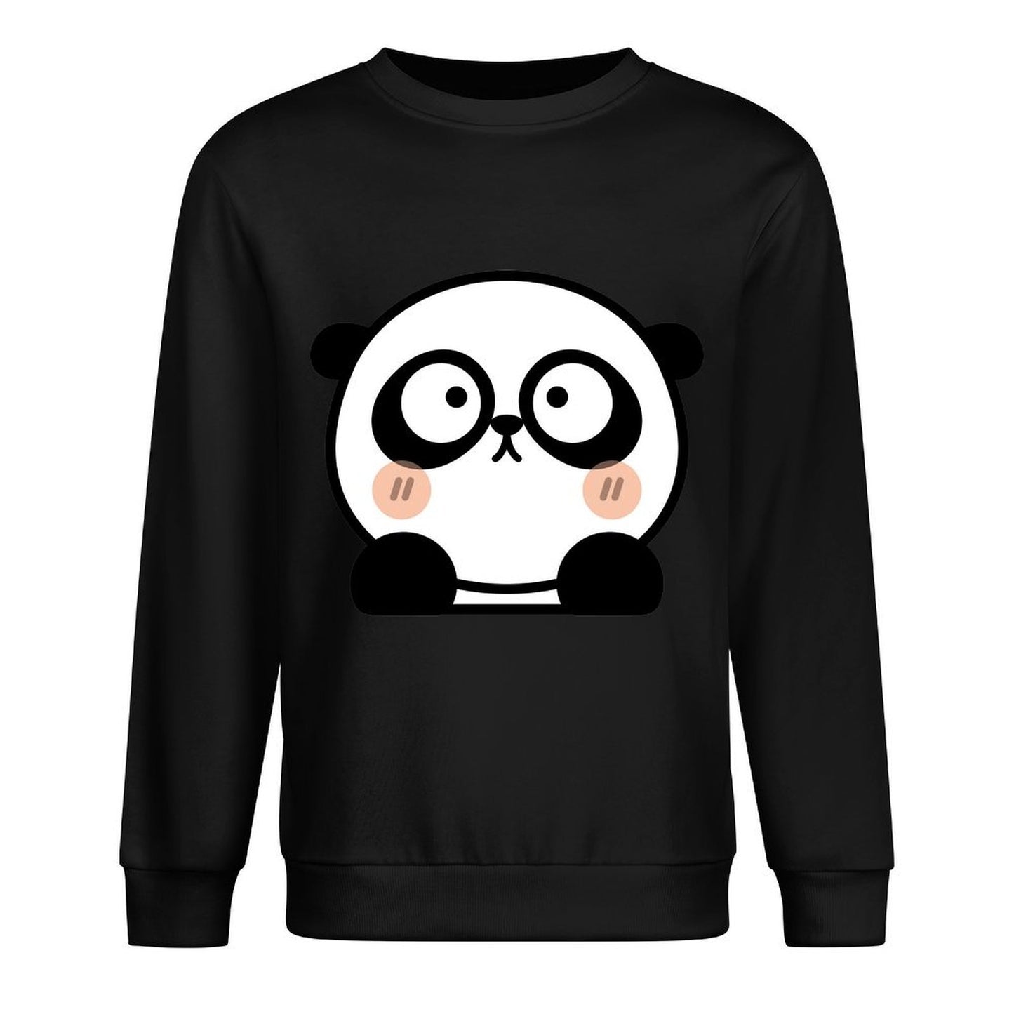 Front Patterned Long Sleeve TopClean Edges Printed