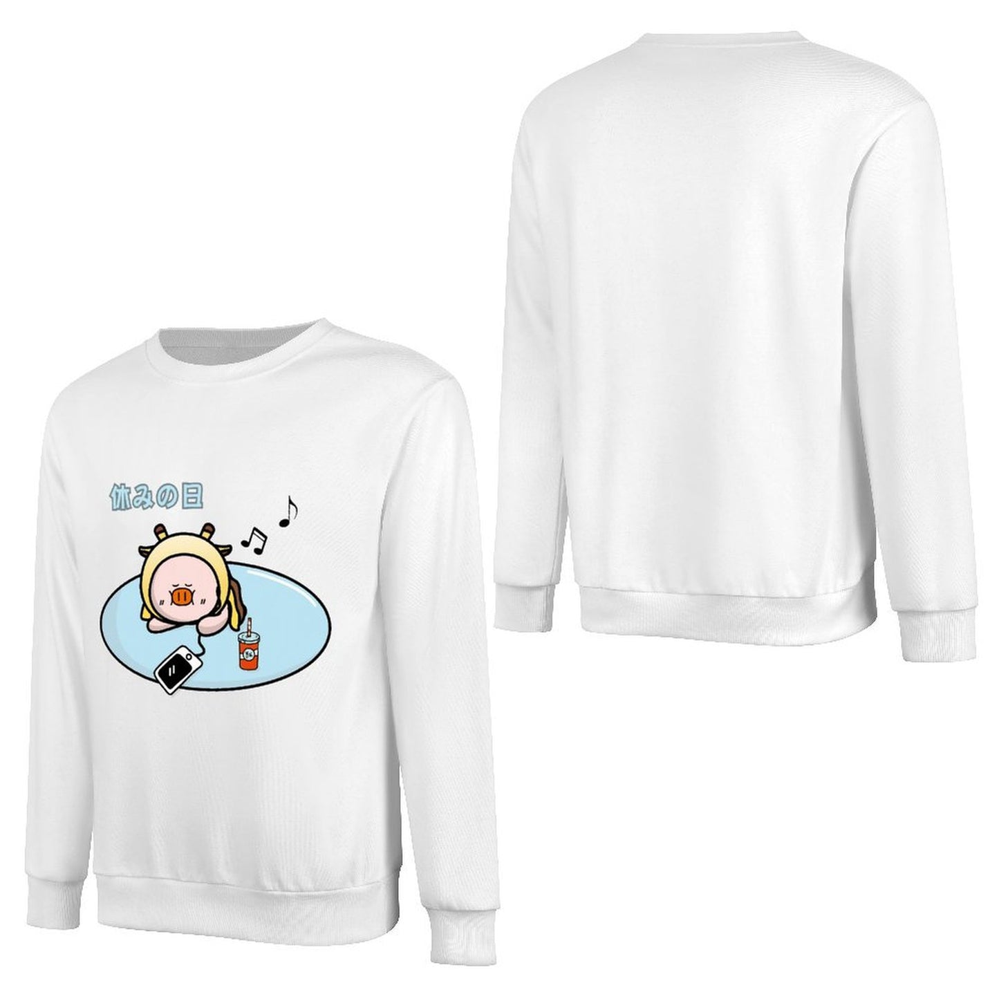 Front Patterned Long Sleeve TopBold AllSeason