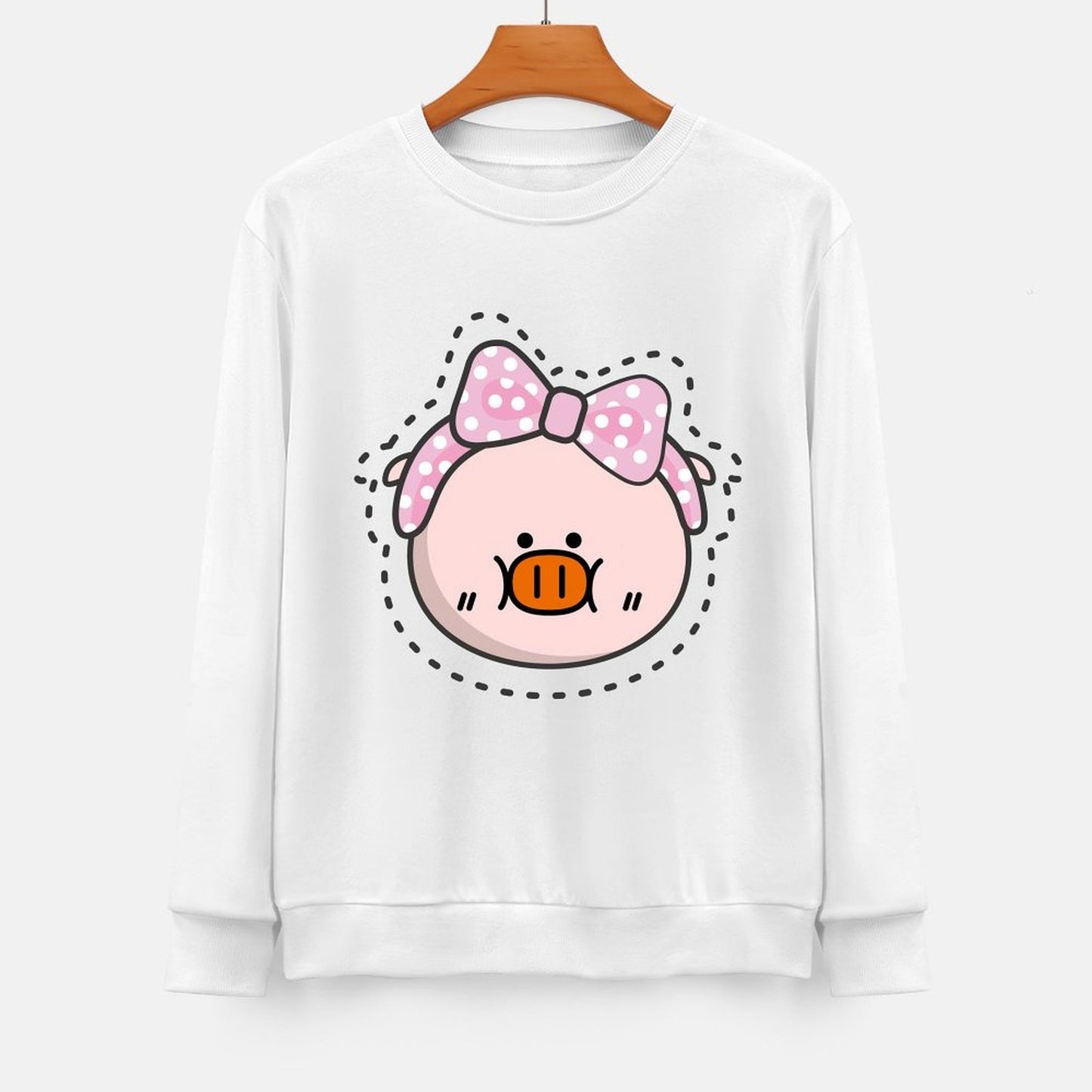 Front Patterned Long Sleeve TopModern ActiveWear