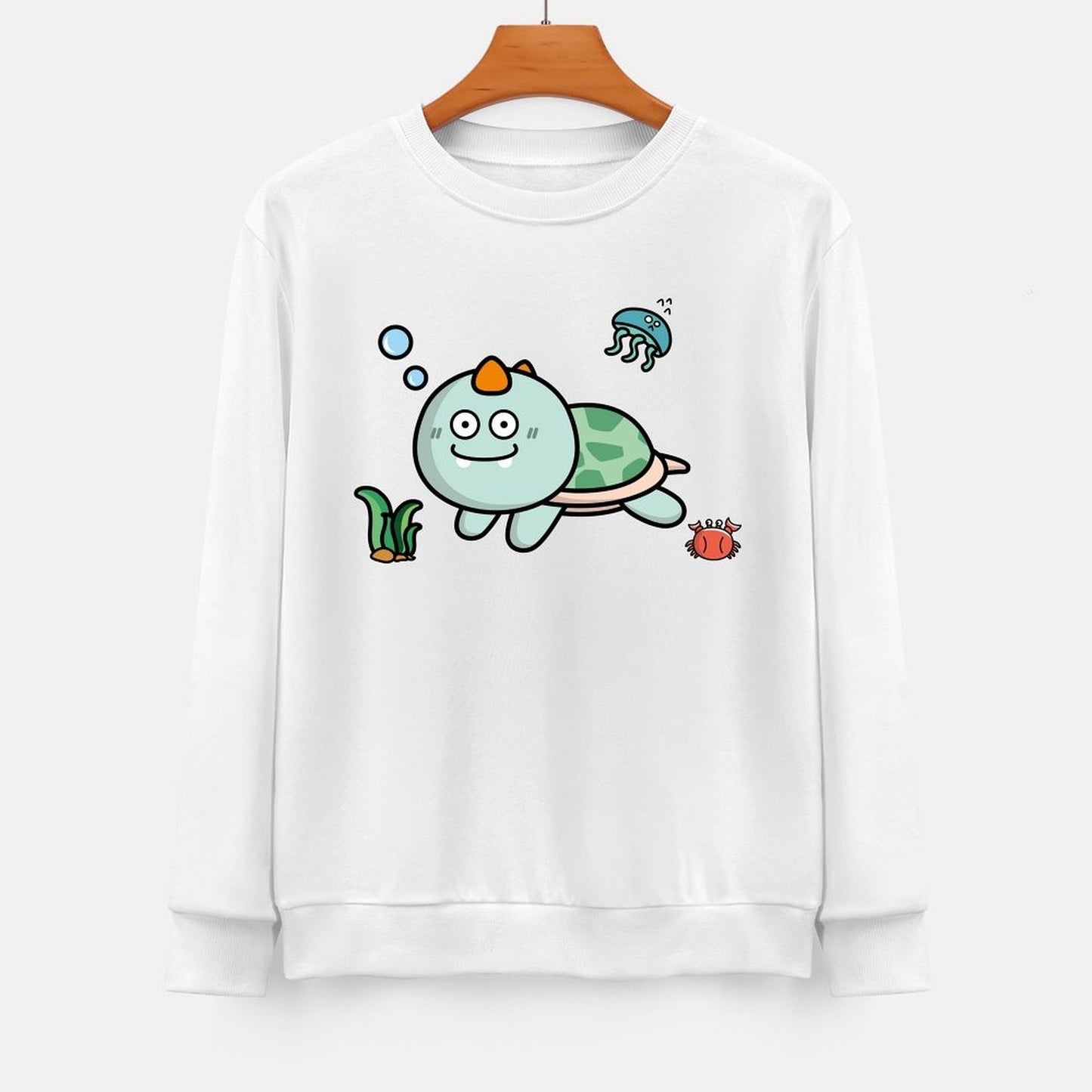 Front Patterned Long Sleeve TopMoisture-Wicking Logo-Ready