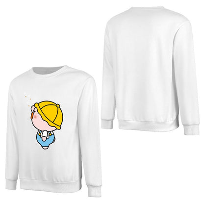 Front Patterned Long Sleeve TopRelaxFit Fitted