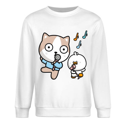 Front Patterned Long Sleeve TopClassic Fit Double-Stitched