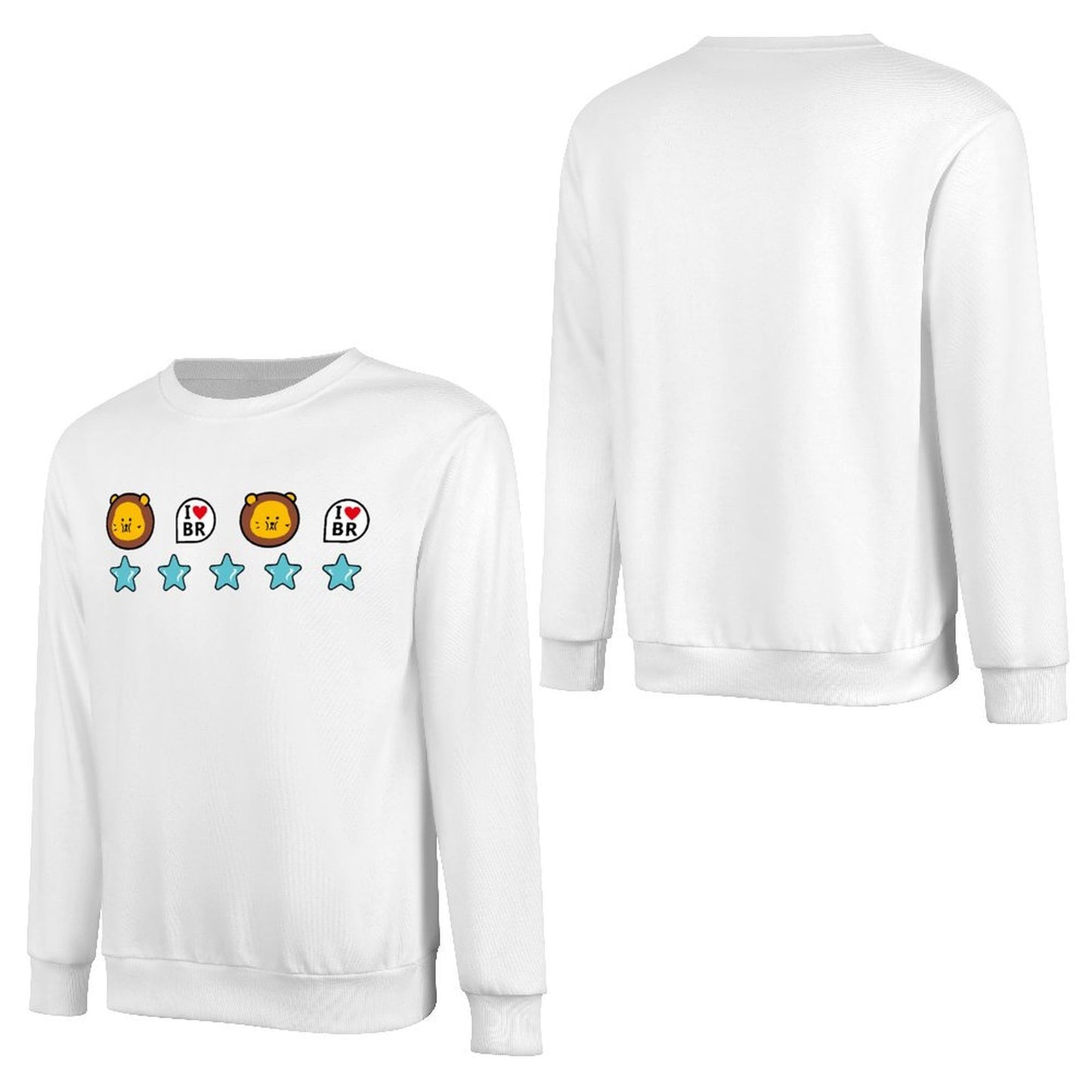 Front Patterned Long Sleeve TopCityStyle Unisex