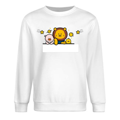 Front Patterned Long Sleeve TopWrinkle-Free Promotional