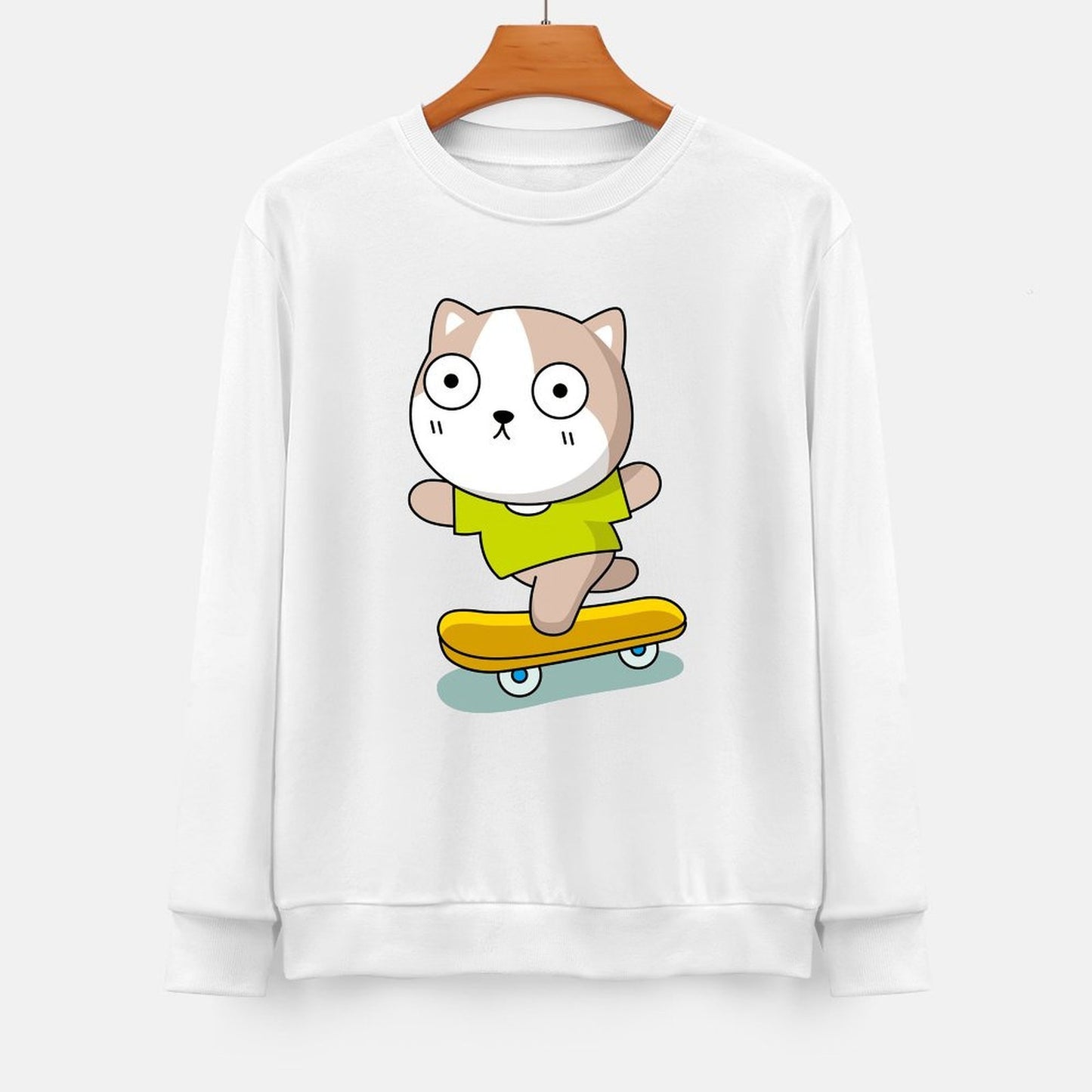 Front Patterned Long Sleeve TopStreetFit ComfortFit