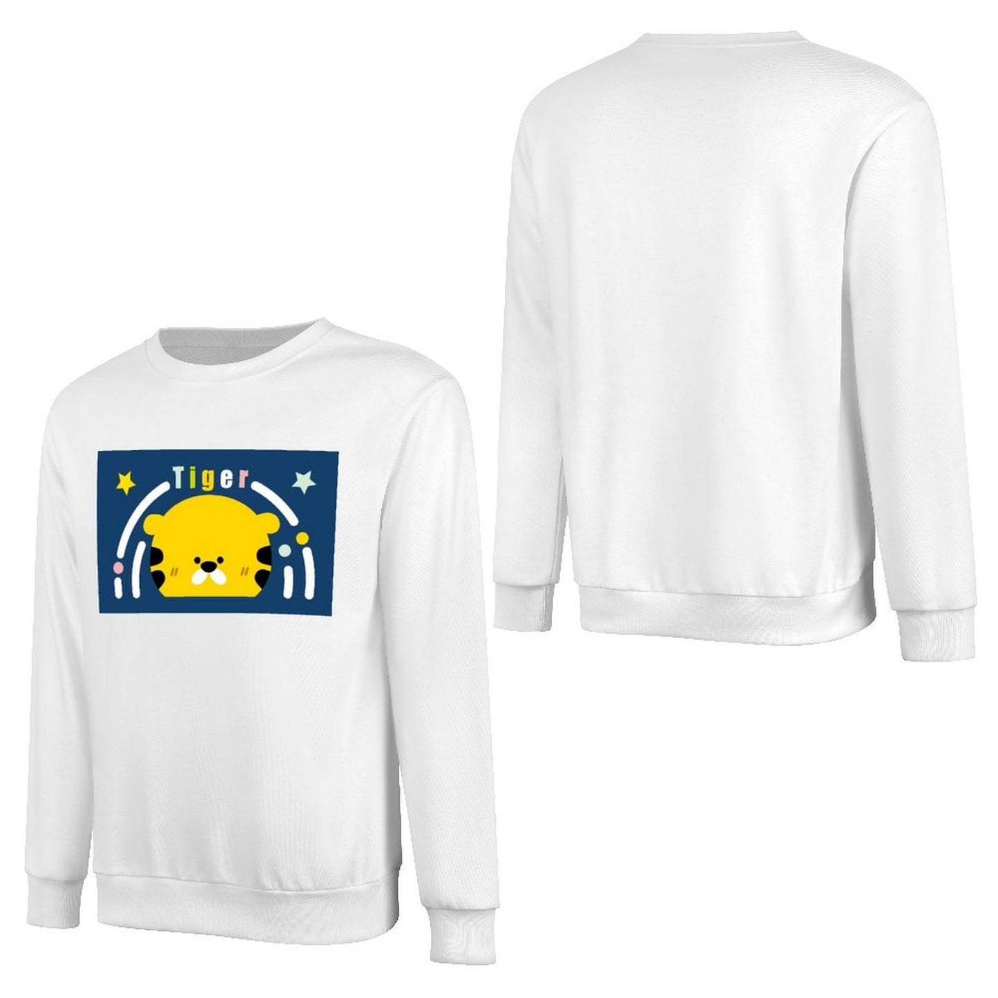 Front Patterned Long Sleeve TopSoftFeel Modern