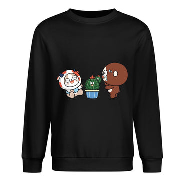 Front Patterned Long Sleeve TopBasic ClassicLine