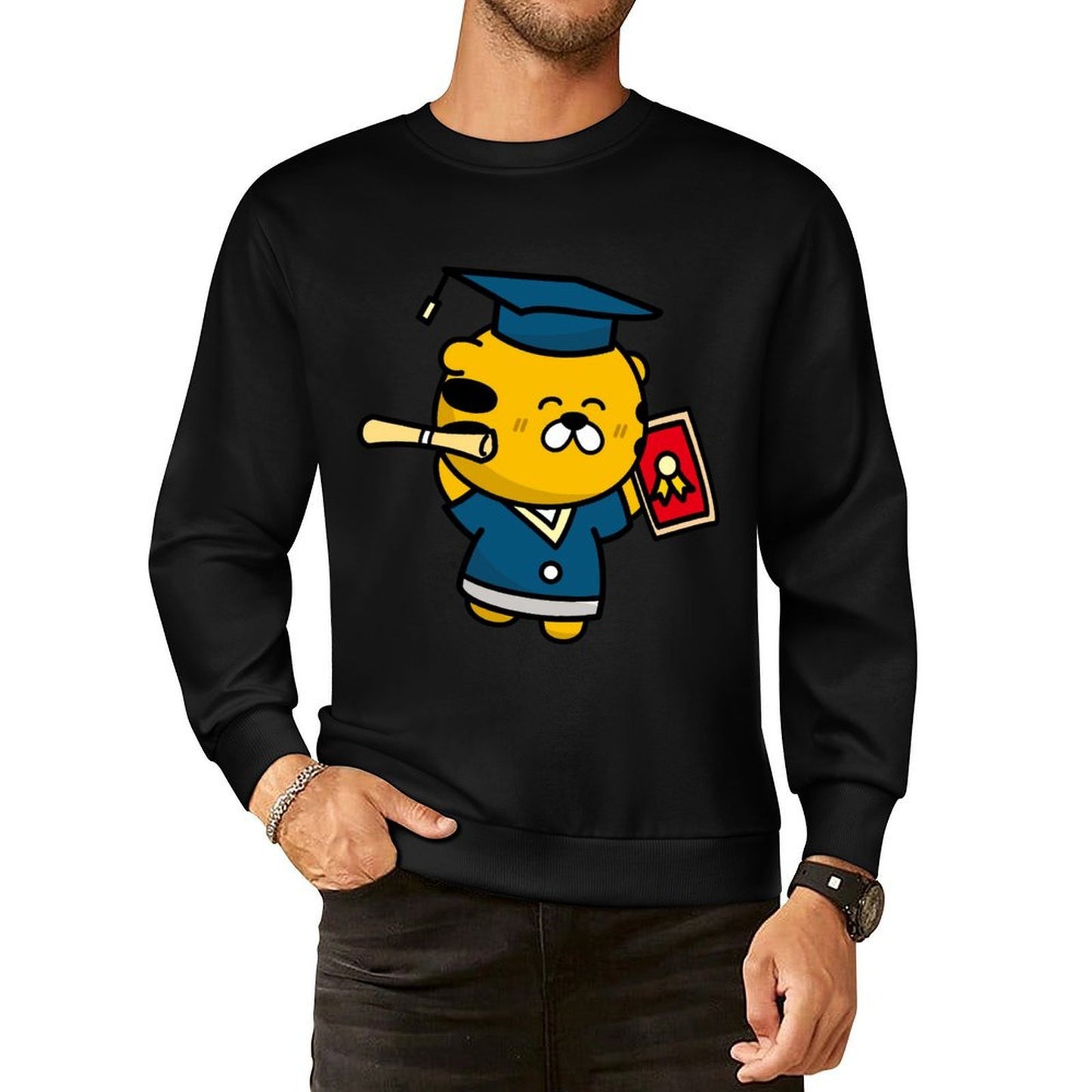 IPBR 250g Crew Neck Long Sleeve Sweatshirt Front GraphicCrew Neck Long Sleeve Sweatshirt4000057
