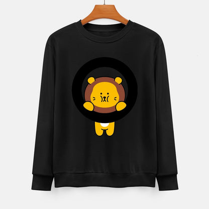 Front Patterned Long Sleeve TopSoftstyle DailyFit
