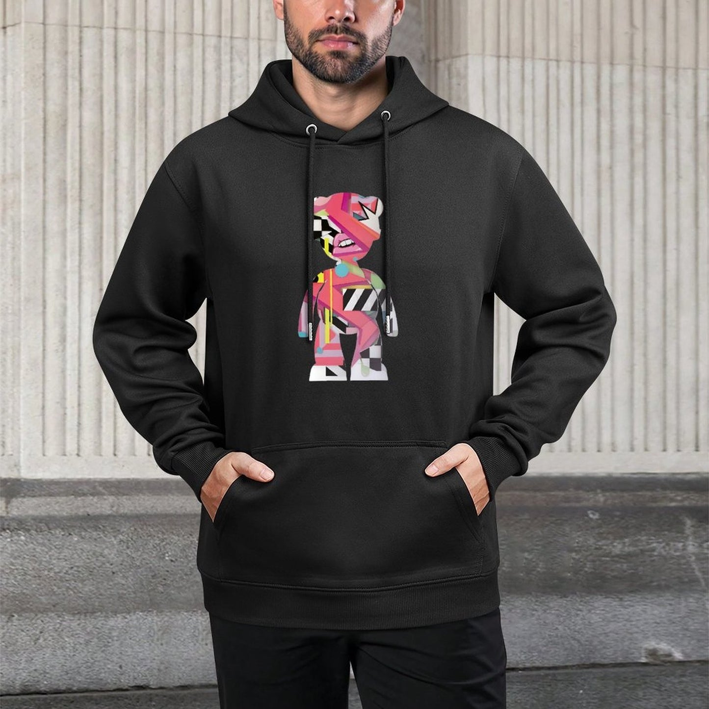 IPIB 250g Hooded Pocket Sweatshirt Front GraphicMen's Hooded  Sweatshirt6000138-6