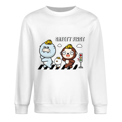 Front Patterned Long Sleeve TopHigh-Quality Relaxed Fit