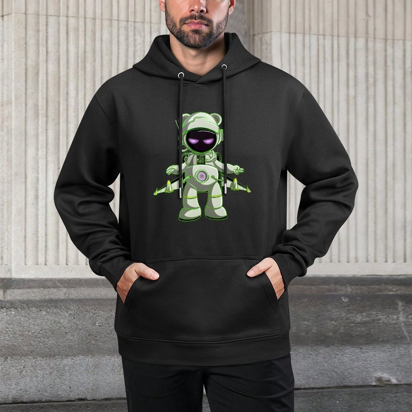 Hoodie Front PatternBold Breathable