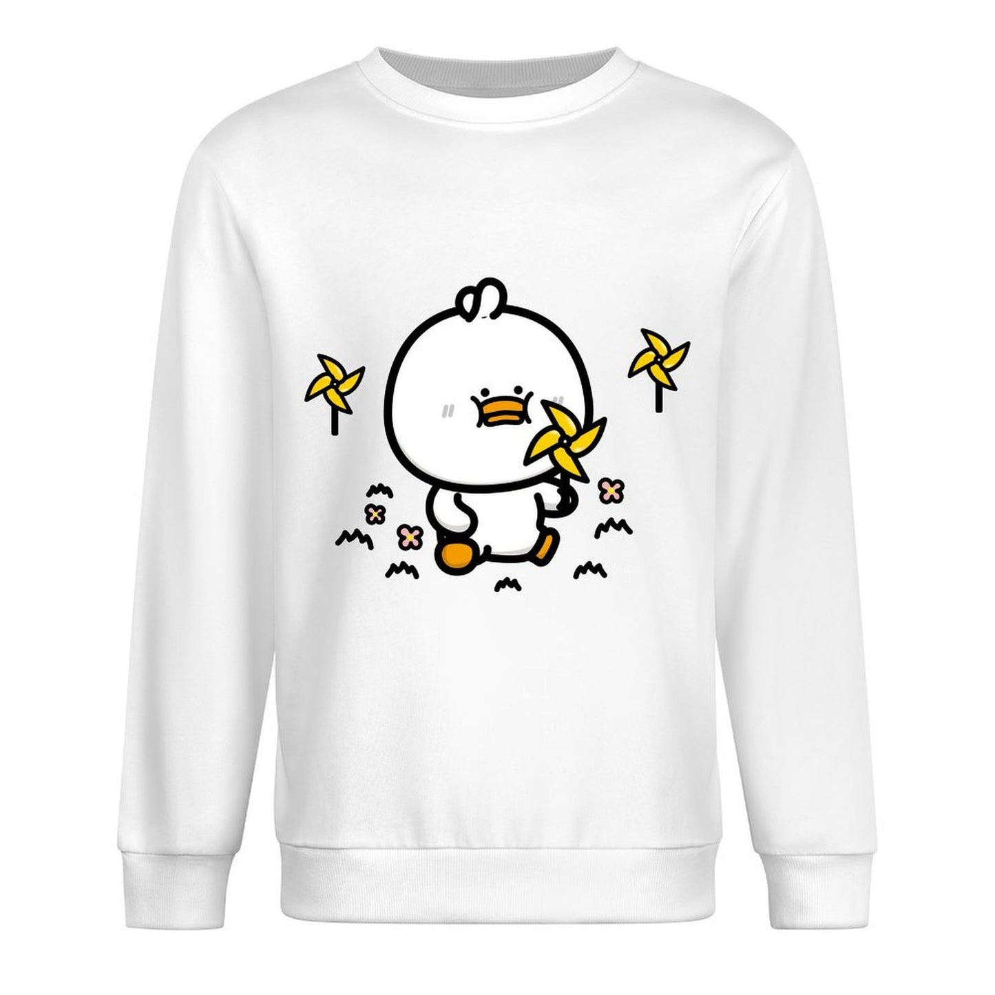 Front Patterned Long Sleeve TopHeavyweight RegularFit