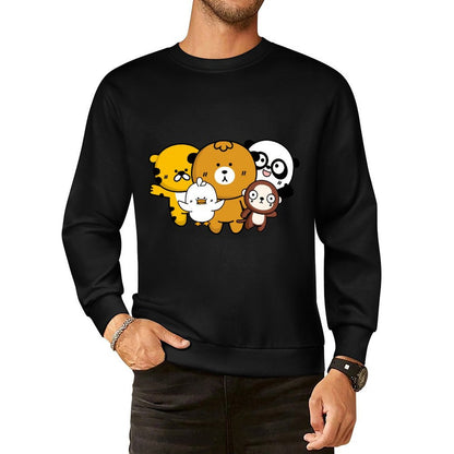 Front Patterned Long Sleeve TopPureStyle ComfortFit