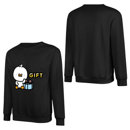 Front Patterned Long Sleeve TopSignature Solid