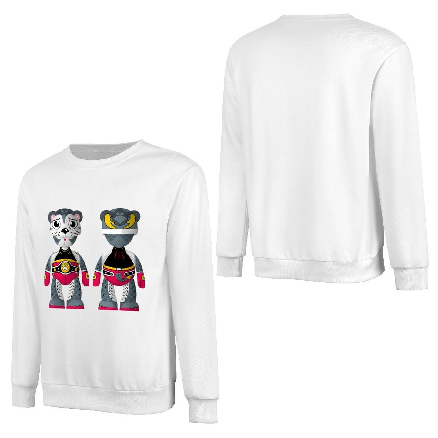 Long Sleeve With Front PatternPlain SmoothWear