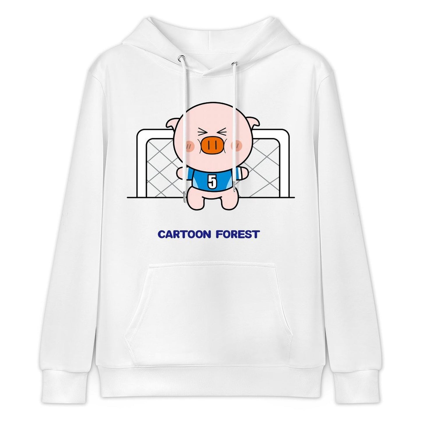 Essential Shrink-Resistant Front Graphic Hoodies