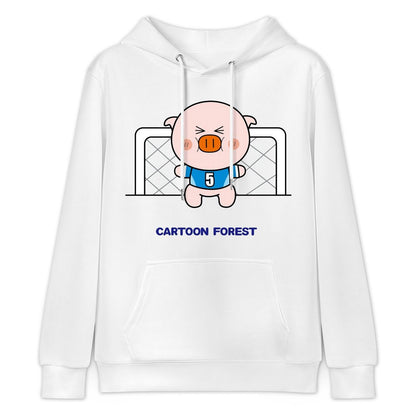 Essential Shrink-Resistant Front Graphic Hoodies