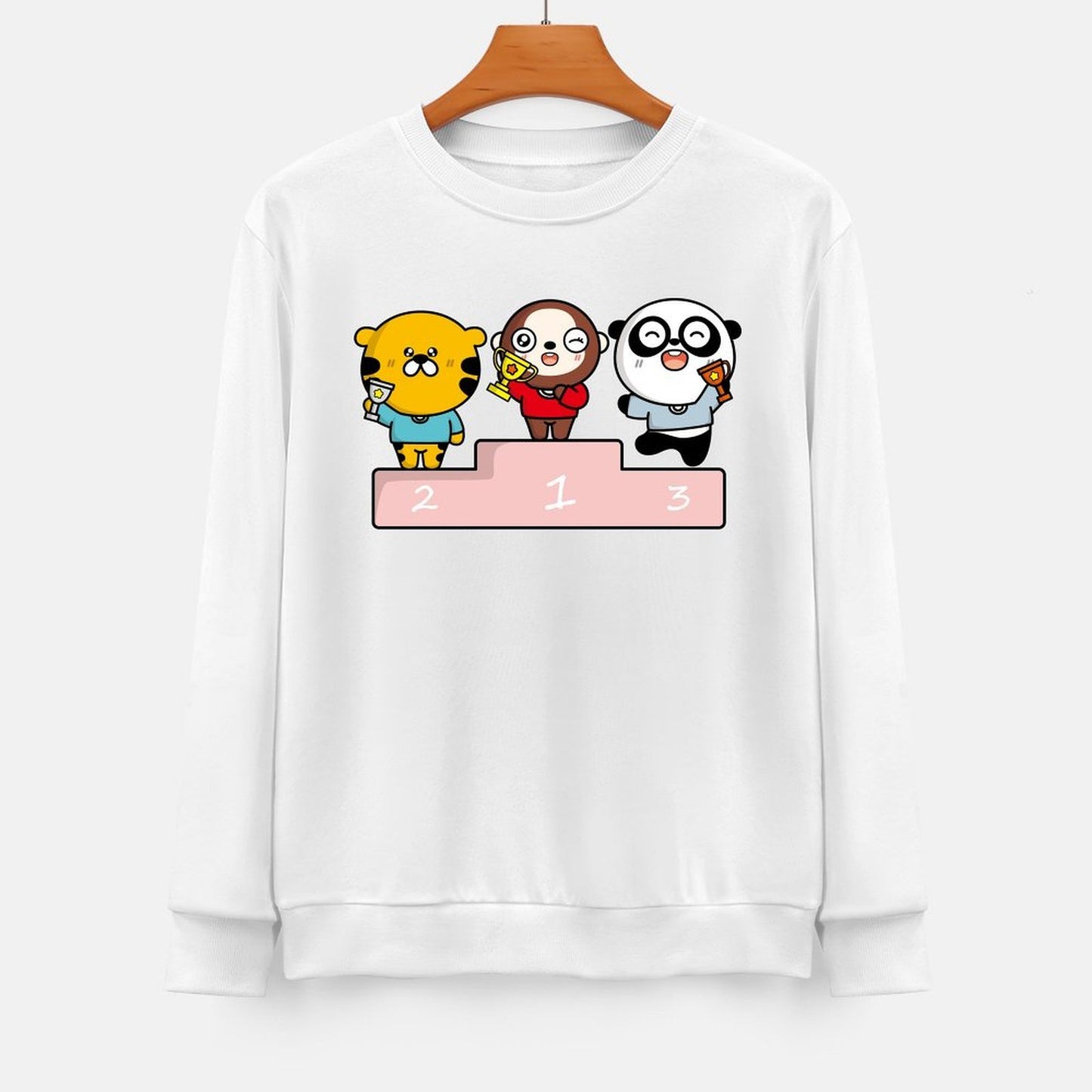 Front Patterned Long Sleeve TopEverydayFit Shrink-Resistant