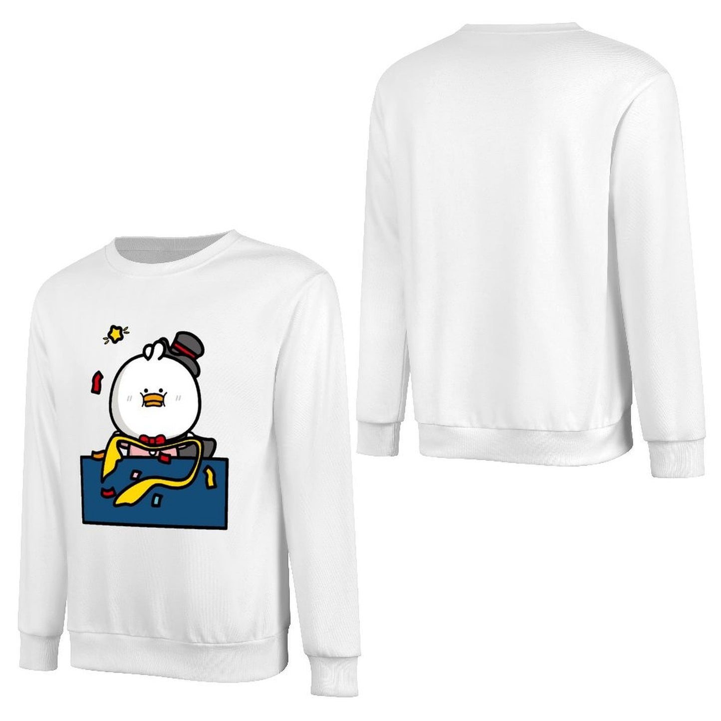 Front Patterned Long Sleeve TopClassicLine Heavyweight