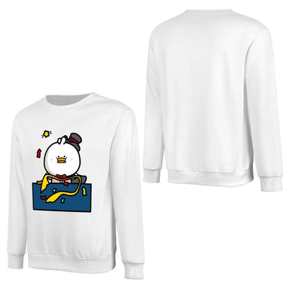 Front Patterned Long Sleeve TopClassicLine Heavyweight