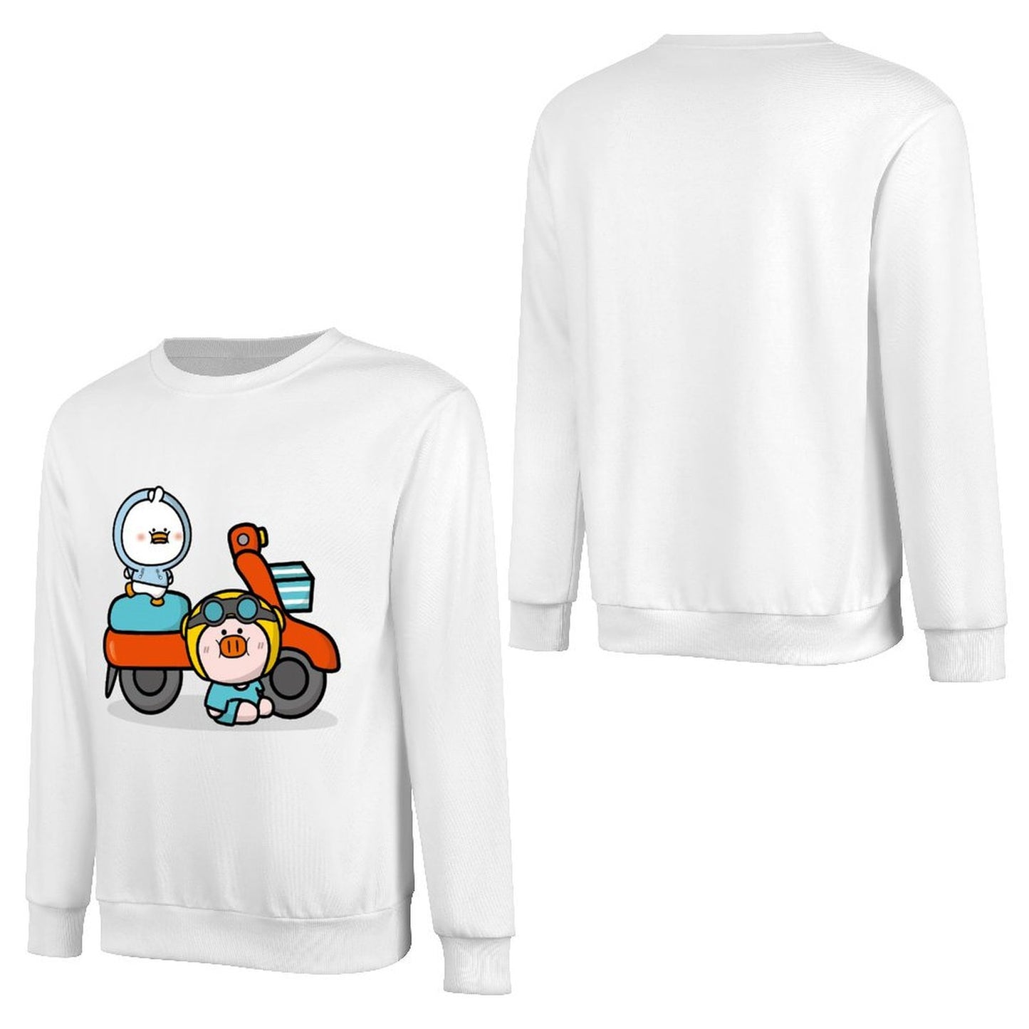 Front Patterned Long Sleeve TopStreetStyle Comfort