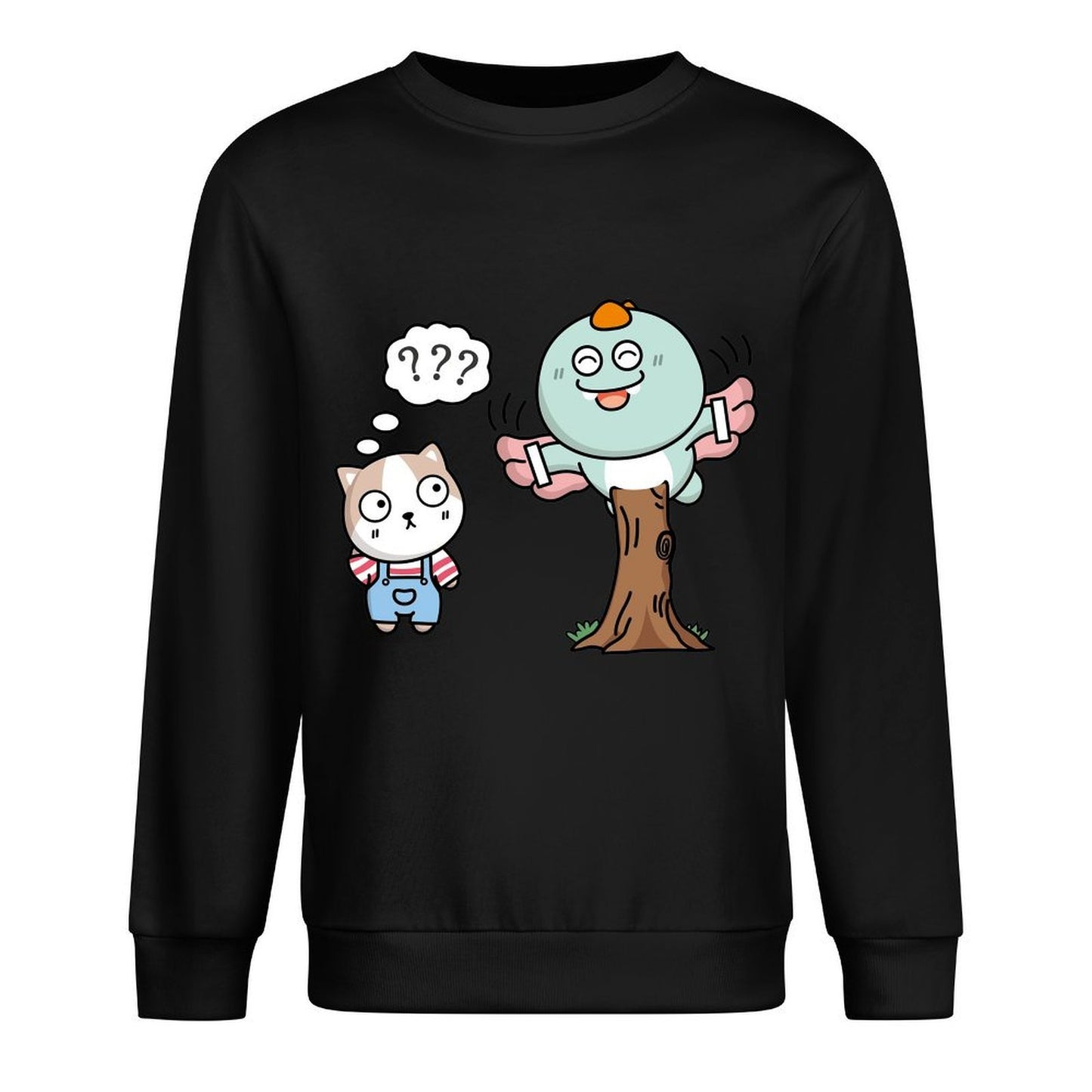 Front Patterned Long Sleeve TopRegular Sleek