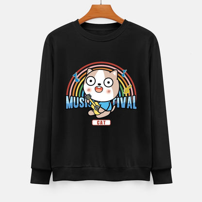  Front Patterned Long Sleeve TopBold Sleek