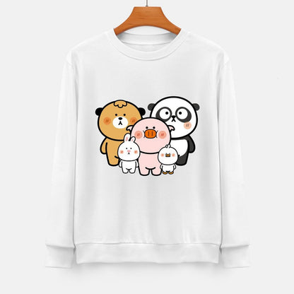 Front Patterned Long Sleeve TopSoftTouch Print-Ready