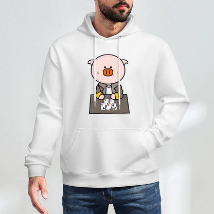 RegularFit Pocket Tee Front Graphic Hoodies