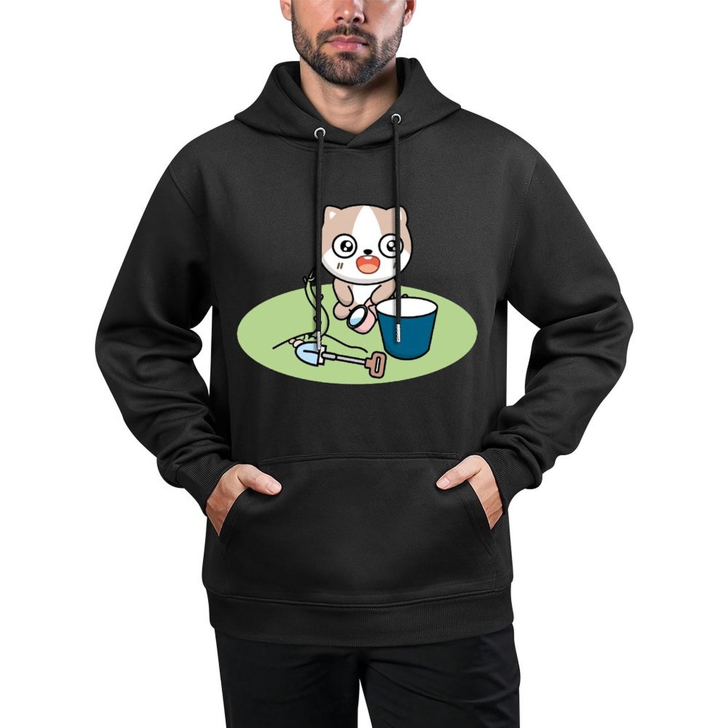 IPBR 250g Hooded Pocket Sweatshirt Front GraphicMen's Hooded  Sweatshirt4001570