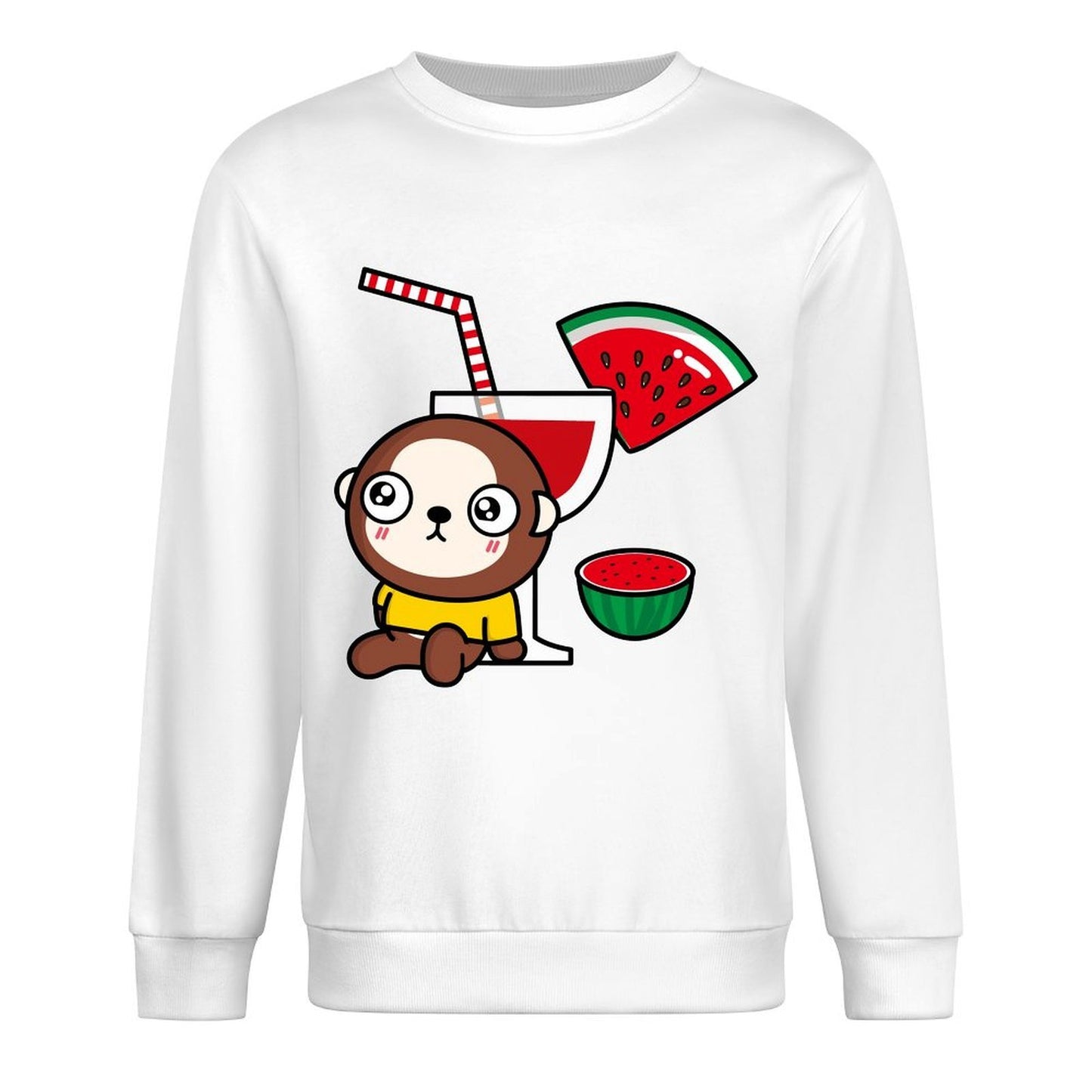 Front Patterned Long Sleeve TopDaily ClassicStyle