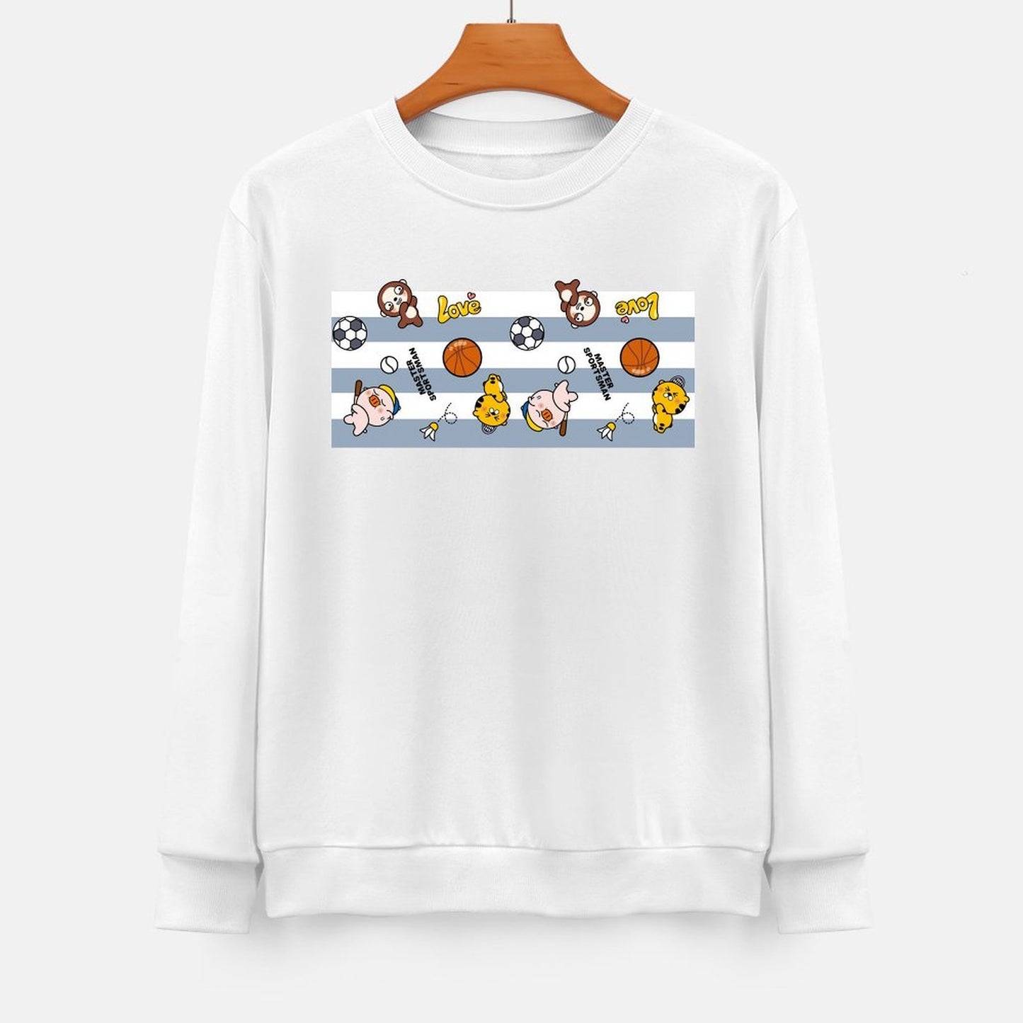 Front Patterned Long Sleeve TopClassicLine Sleek