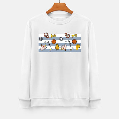 Front Patterned Long Sleeve TopClassicLine Sleek