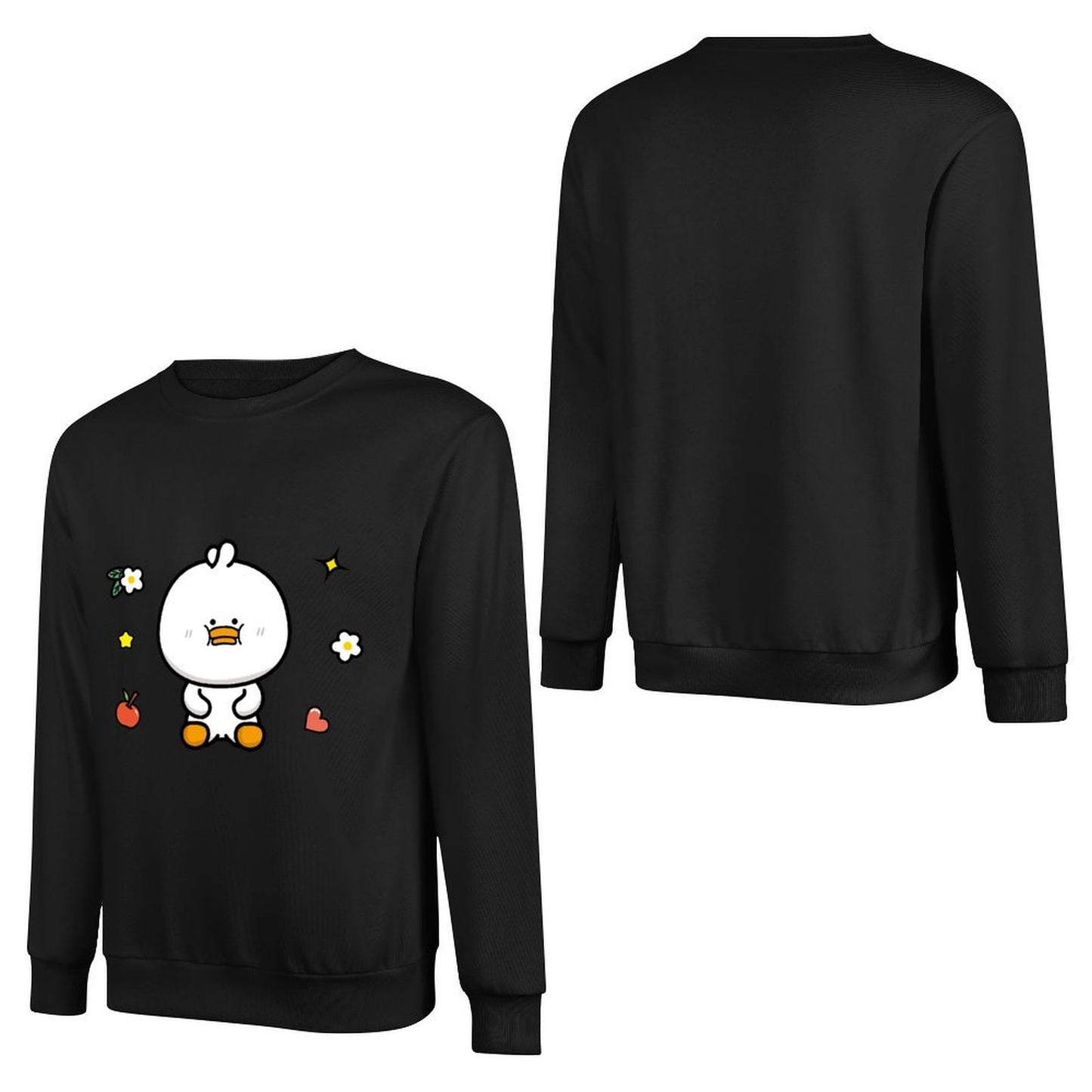 Front Patterned Long Sleeve TopCasual Fresh
