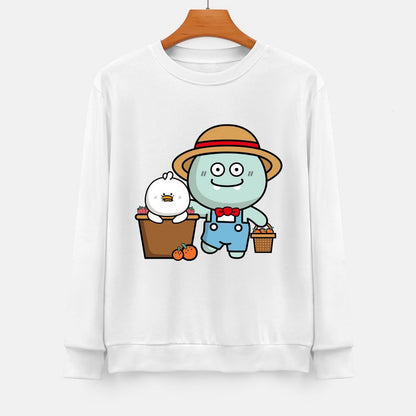 Front Patterned Long Sleeve TopEco / Sustainable Print-Ready